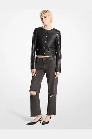 Michael Kors MKCasaco curto em pele -