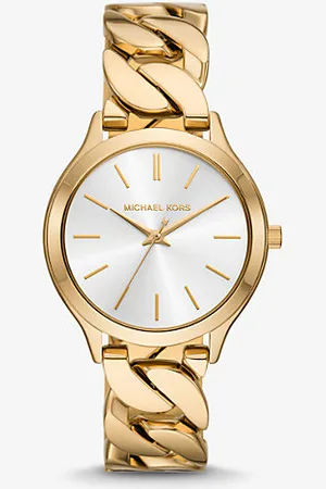 Michael Kors MKRelógio com elos achatados Runway justo -