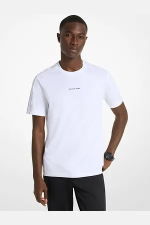 Michael Kors MKT-shirt em algodão com fita com logótipo -