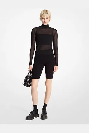 Michael Kors MKCamisola brilhante com gola subida e top estilo sutiã -