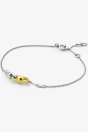 Michael Kors MKPulseira com elos com incrustações em prata de lei banhada a metal precioso Astor -