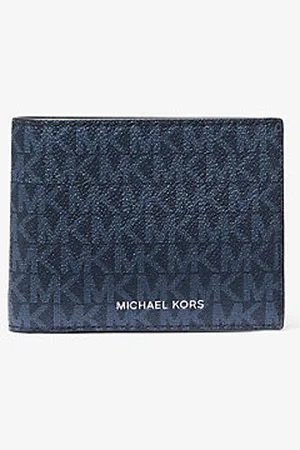 Michael Kors MKCarteira dobrável com aba adicional e logótipo Harrison -