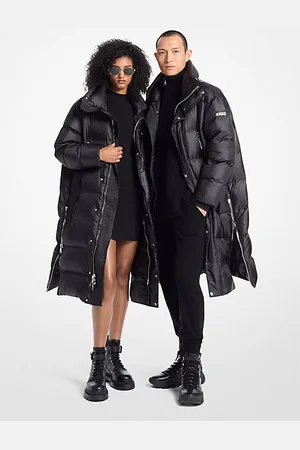 Michael Kors MKCasaco acolchoado encerado de cetim -