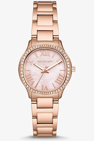 Michael Kors MKRelógio em dourado-rosa com incrustações Sage mini -