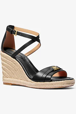 Michael Kors MKSandália com cunha em pele Mandy -