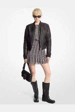 Michael Kors MKCasaco bomber em cetim encerado -