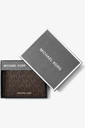 Michael Kors MKCarteira dobrável com aba adicional e logótipo Harrison -