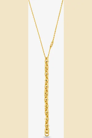 Michael Kors MKColar com elos em prata de lei banhado a metal precioso Astor pequeno -