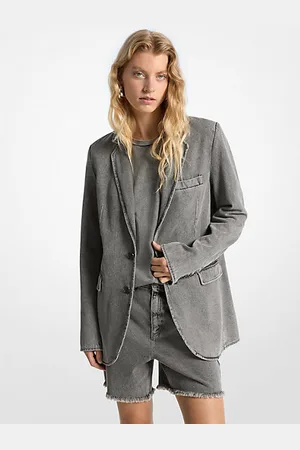 Michael Kors MKBlazer em ganga com corte boyfriend -