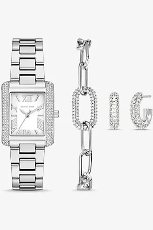 Michael Kors MKConjunto-presente bijuteria e relógio com incrustações Emery pequeno -