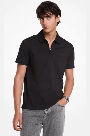 Michael Kors MKPolo com fecho de correr em piqué em mistura de algodão -