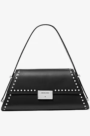 Michael Kors MKMala de ombro em pele com tachas Ludlow média -