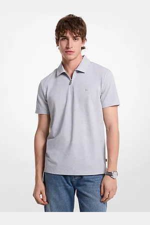 Michael Kors MKPolo com fecho de correr em piqué em mistura de algodão -