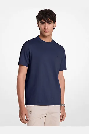 Michael Kors MKT-shirt piqué em mistura de algodão -