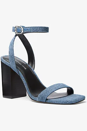 Michael Kors MKSandália com tacão em ganga Merriam -