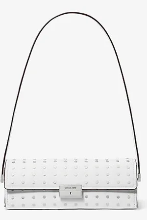 Michael Kors MKPochette convertível em pele com tachas Ludlow pequena -