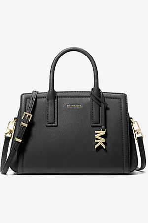Michael Kors MKSatchel em pele granulada Laila pequena -