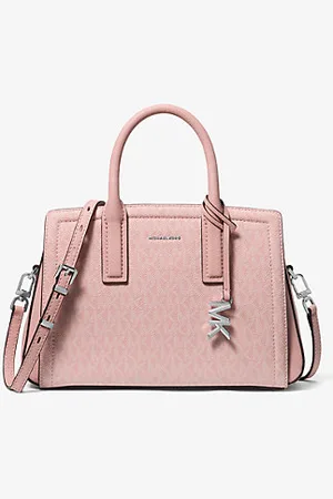Michael Kors MKSatchel com logótipo exclusivo Laila pequena -