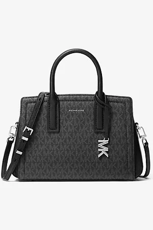 Michael Kors MKSatchel com logótipo exclusivo Laila pequena -