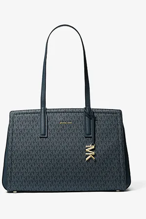 Michael Kors MKMala tote com logótipo exclusivo Laila média -