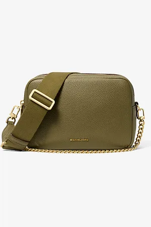 Michael Kors MKBolsa a tiracolo para câmara em pele granulada Bryant média -