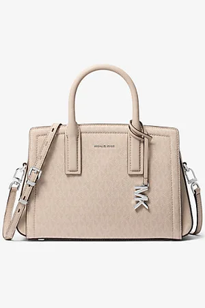 Michael Kors MKSatchel com logótipo exclusivo Laila pequena -