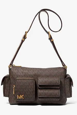 Michael Kors MKMala de ombro com logótipo exclusivo Dakota média -