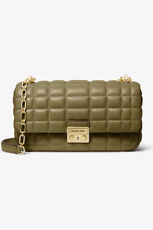 Michael Kors MKMala de ombro em pele acolchoada Tribeca grande -