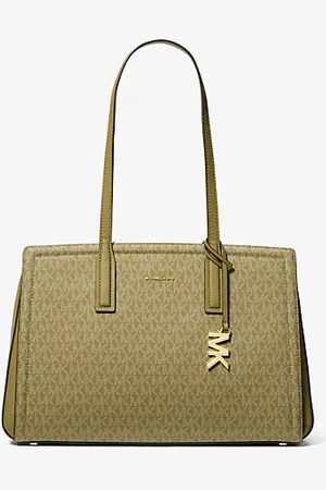 Michael Kors MKMala tote com logótipo exclusivo Laila média -