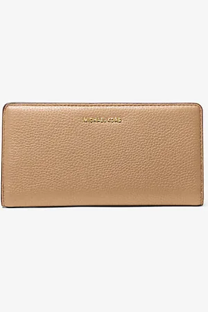 Michael Kors MKCarteira com mola de pressão à frente em pele granulada Bryant grande -