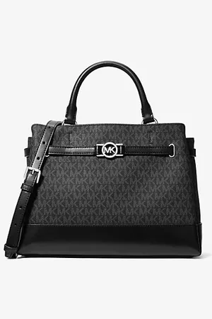 Michael Kors MKSatchel com logótipo exclusivo Reed grande -