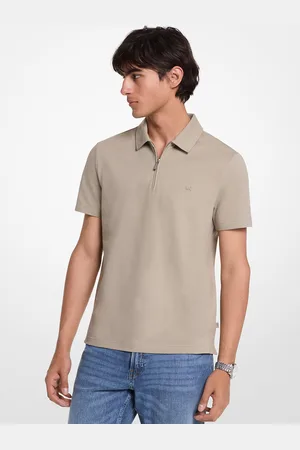 Michael Kors MKPolo com fecho de correr em piqué em mistura de algodão -