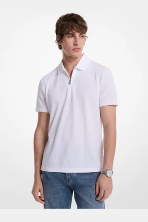 Michael Kors MKPolo com fecho de correr em piqué em mistura de algodão -