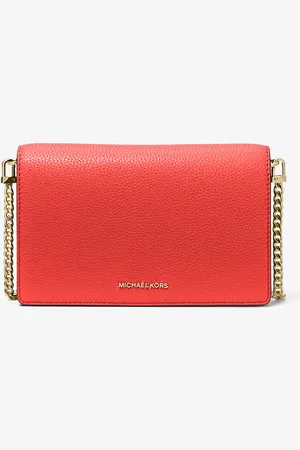 Michael Kors MKBolsa a tiracolo em pele granulada Jet Set média -