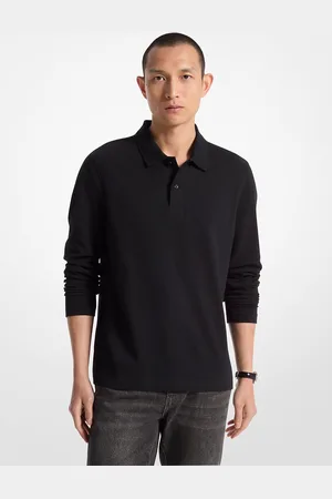 Michael Kors MKPolo de manga comprida em malha de bolhas -