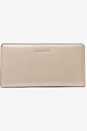 Michael Kors MKCarteira com mola de pressão à frente em pele granulada Bryant grande -