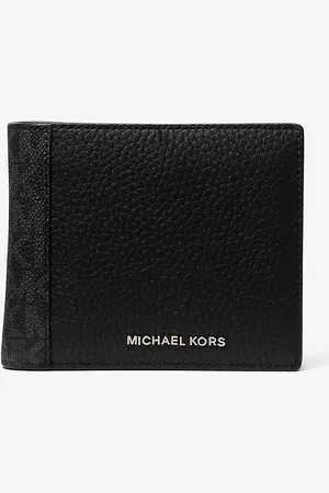 Michael Kors MKCarteira dobrável em pele com logótipo exclusivo com porta-moedas Hudson -