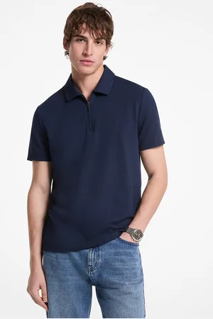 Michael Kors MKPolo com fecho de correr em piqué em mistura de algodão -
