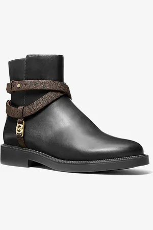 Michael Kors MKBotins em pele com rebordo e logótipo Abigail -
