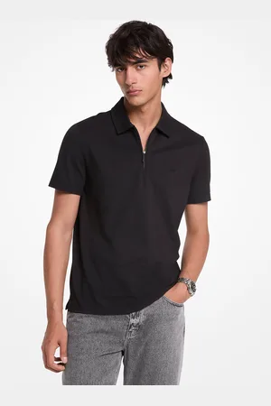 Michael Kors MKPolo com fecho de correr em piqué em mistura de algodão -