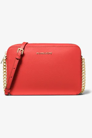Michael Kors MKBolsa a tiracolo em couro Saffiano Jet Set grande -