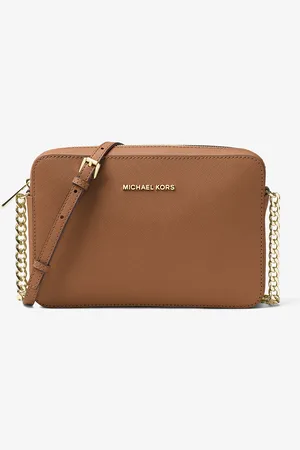 Michael Kors MKBolsa a tiracolo em couro Saffiano Jet Set grande -