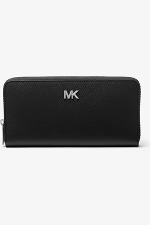 Michael Kors MKCarteira com fecho de correr à volta em pele Edison -