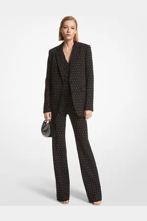 Michael Kors MKBlazer em crepe elástico Rhinestud -