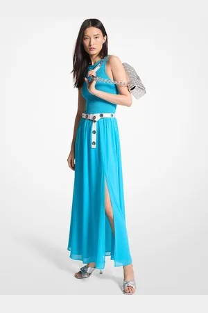 Michael Kors MKVestido maxi franzido Georgette -