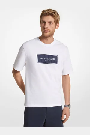 Michael Kors MKT-shirt de corte largo em algodão com logótipo -