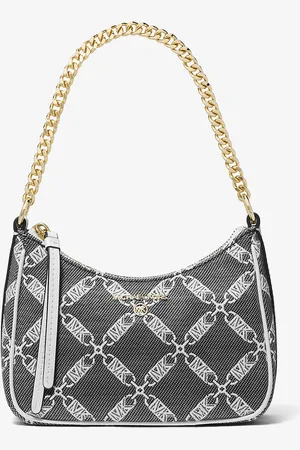 Michael Kors MKPochette com logótipo Empire em jacquard Jet Set Charm pequena -