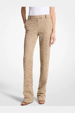 Michael Kors MKCalças de perna direita com renda floral Carolyn -
