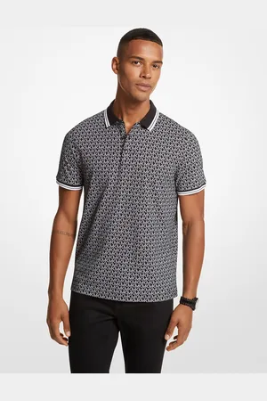 Michael Kors MKPolo em malha de algodão com logótipo estampado Greenwich -