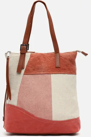 MISAKO Narcisa mochila anti-roubo com estampado patchwork